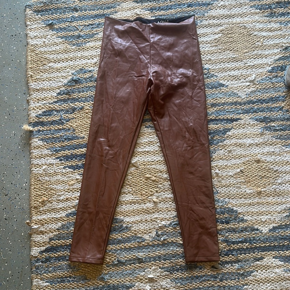 AQUA leather pants